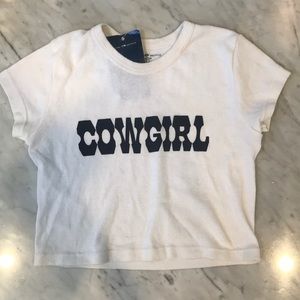 Cowgirl cropped shirt